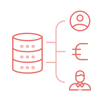 Icon repsésentant Gestion sociale, paie et RH